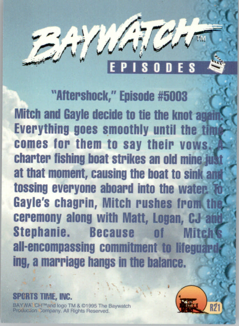Baywatch (1995 Sports Time) "Insert and Promo" Karten - Bild 25 von 31