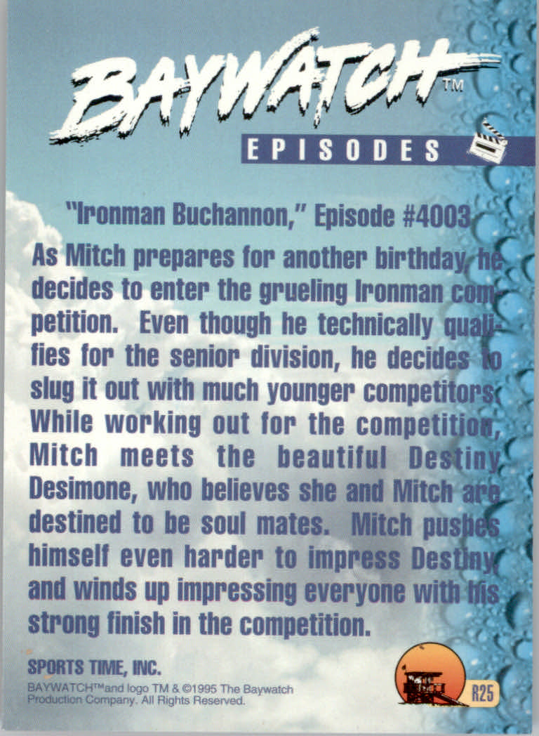 Baywatch (1995 Sports Time) "Insert and Promo" Karten - Bild 31 von 31
