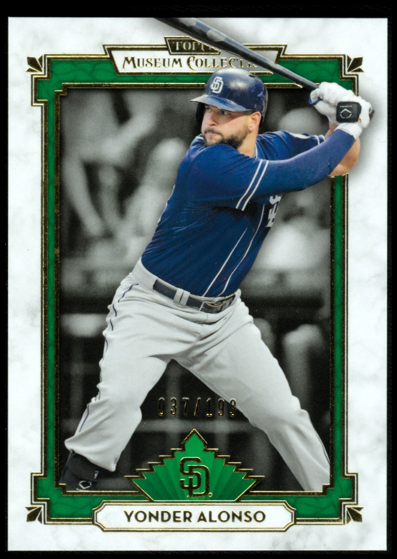 2014 Topps Museum Collection Green #90 Yonder Alonso