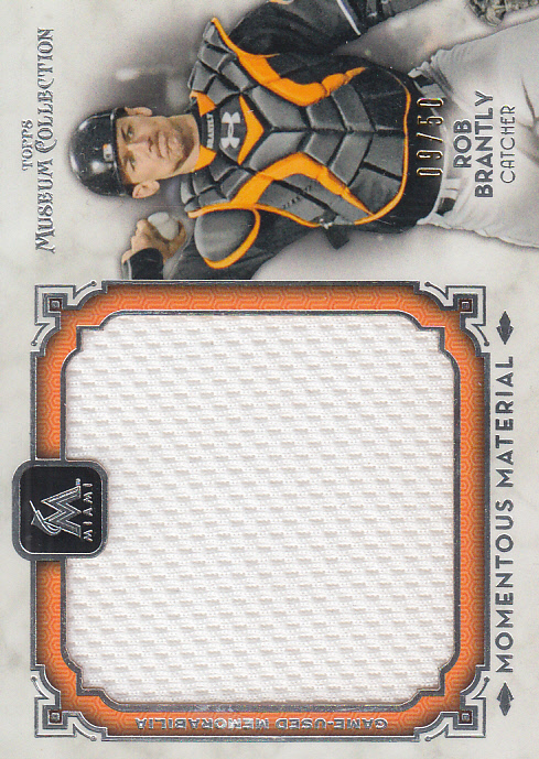 2014 Topps Museum Collection Momentous Material Jumbo Relics #MMJRRBR Rob Brantly