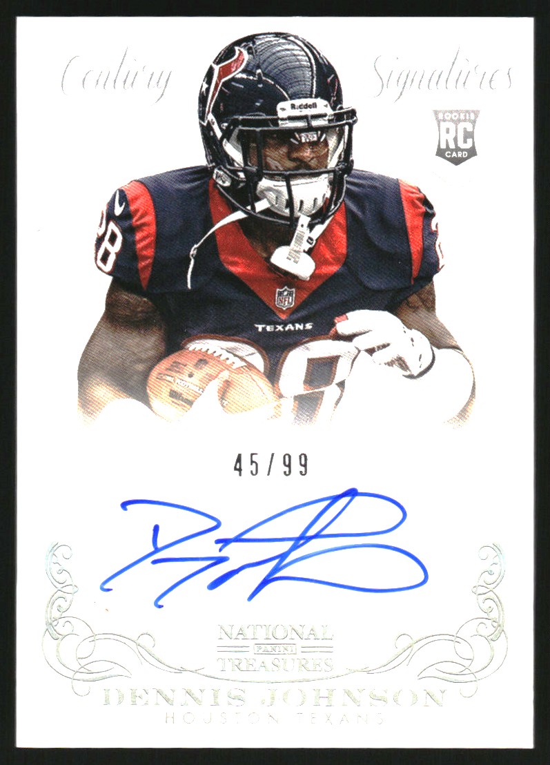 2013 Panini National Treasures #271 Dennis Johnson AU RC