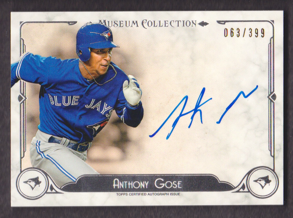 2014 Topps Museum Collection Autographs #AAAGOS Anthony Gose/399