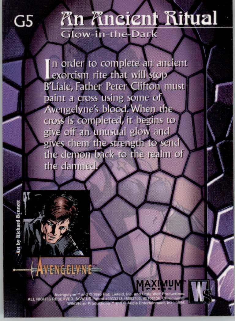 Tarjetas "Insertar" Avengelyne (1996 WildStorm) - Imagen 7 de 25