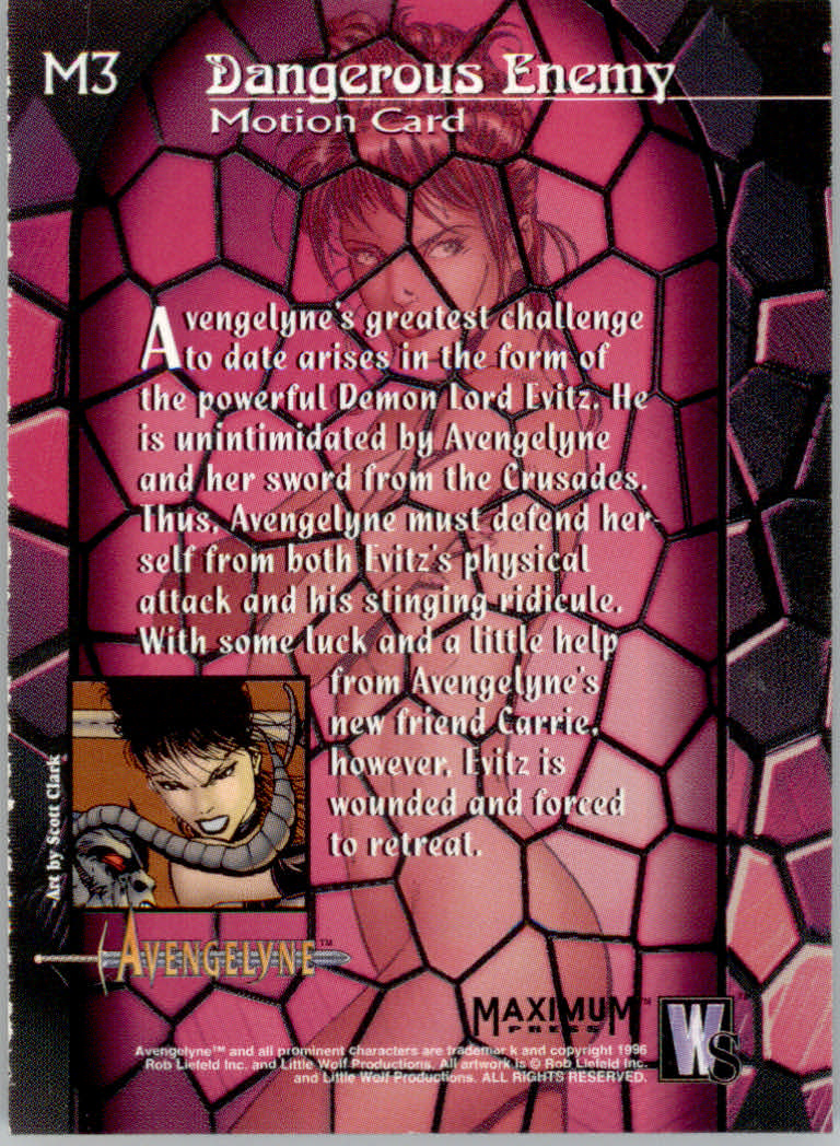 Tarjetas "Insertar" Avengelyne (1996 WildStorm) - Imagen 13 de 25