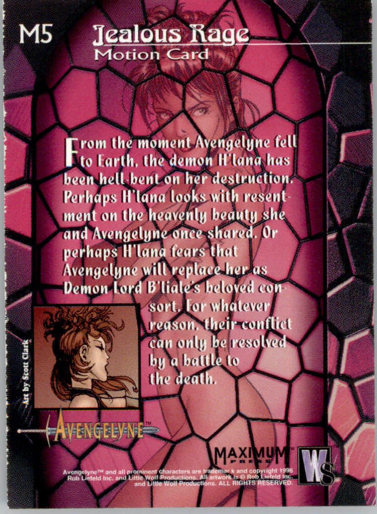 Tarjetas "Insertar" Avengelyne (1996 WildStorm) - Imagen 17 de 25