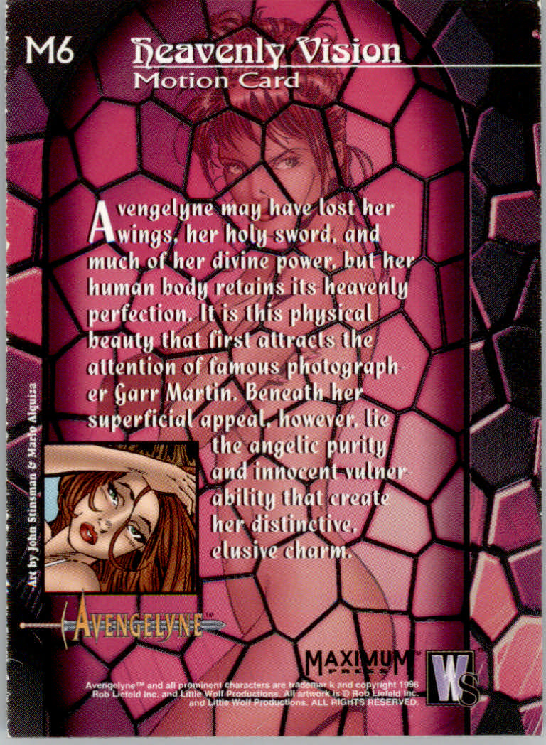 Tarjetas "Insertar" Avengelyne (1996 WildStorm) - Imagen 19 de 25