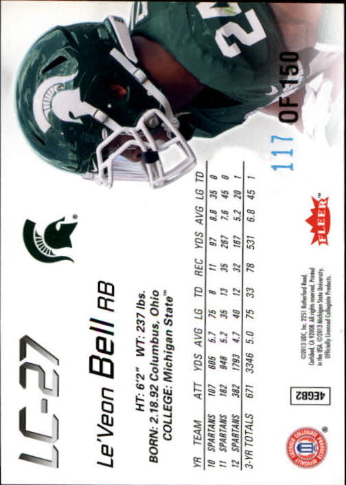 2013 Fleer Retro Flair Showcase Legacy Collection #LC27 Le'Veon Bell