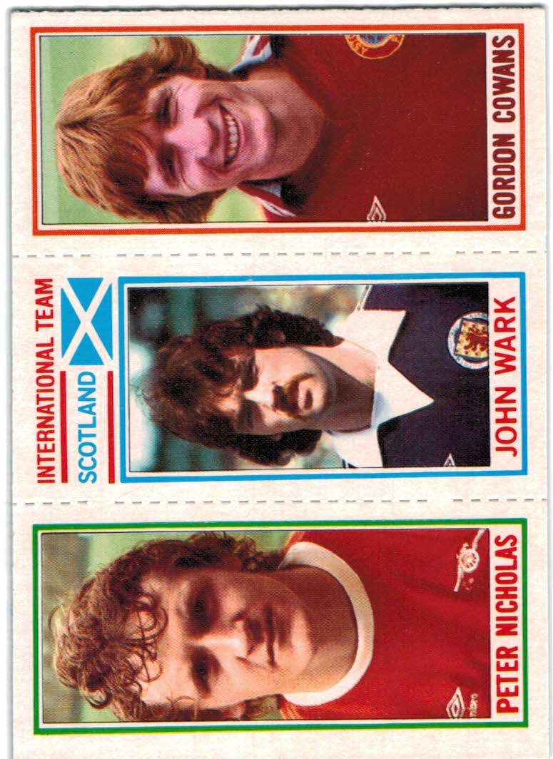 1981-82 Topps English League #10 10 Peter Nicholas/183 John Wark/16 Gordon Cowans