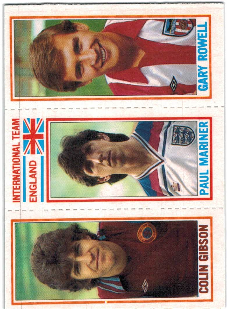 1981-82 Topps English League #22 22 Colin Gibson/175 Paul Mariner/131 Gay Rowell