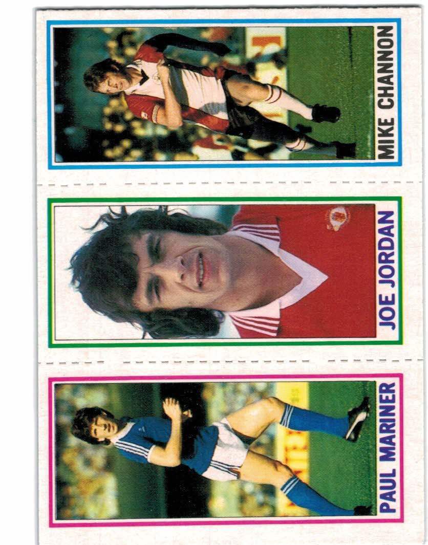 1981-82 Topps English League #42A 42 Paul Mariner/73 Joe Jordan/92 Mike Channon