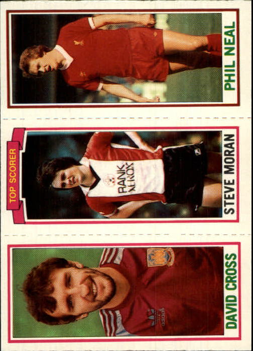 1981-82 Topps English League #126 126 David Cross/158 Steve Moran/55 Phil Neal