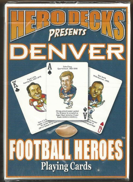 Denver Broncos Hero Decks Playing Cards Poker Sized 52 Card Deck