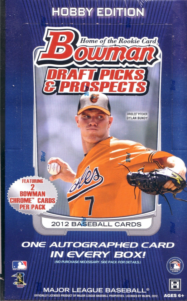 2012 Bowman Draft Picks & Prospects Baseball HOBBY Box