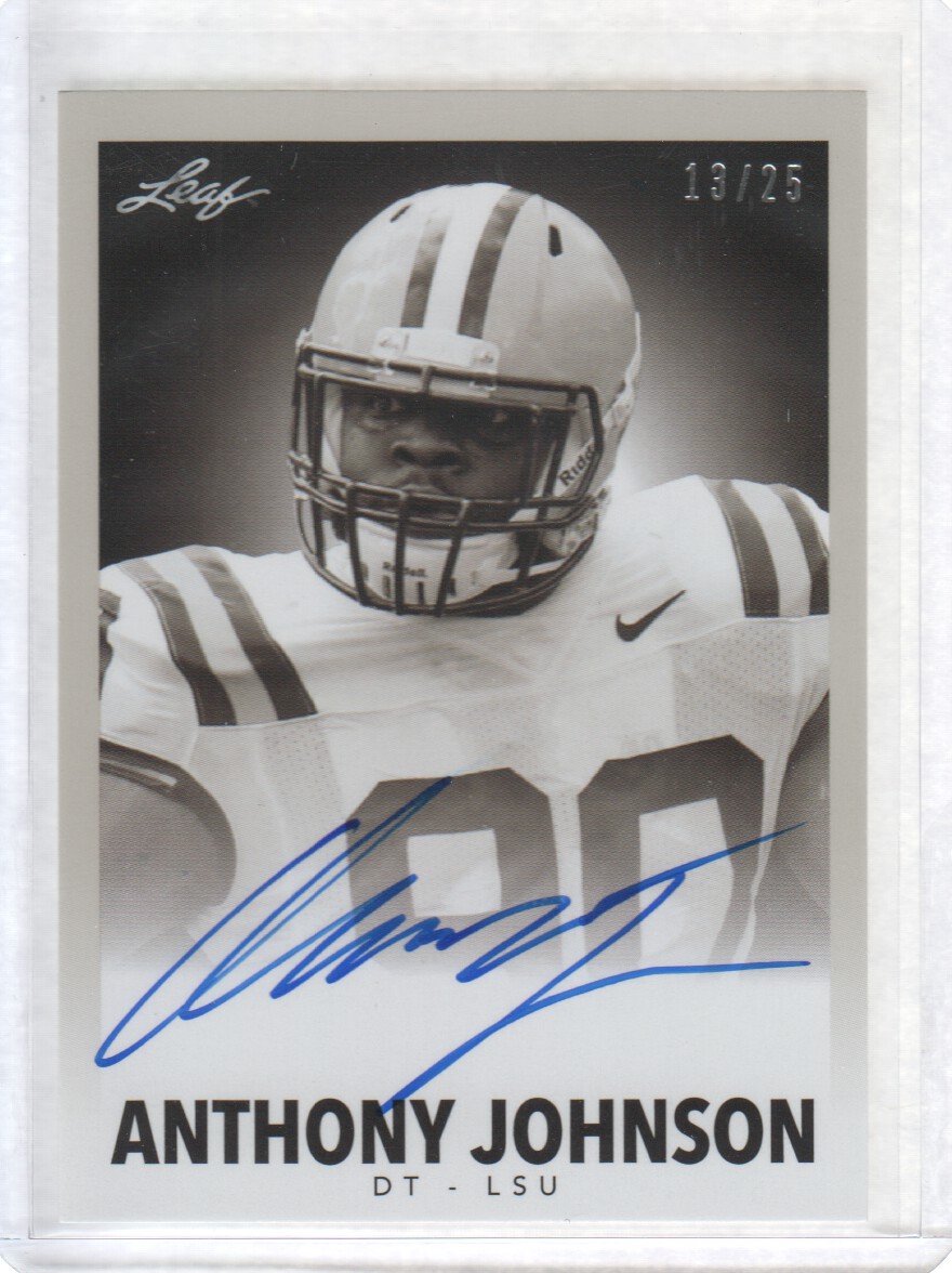 2014 Leaf Originals '60 Autographs Silver #AJ1 Anthony Johnson