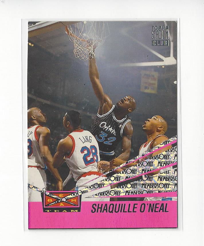 1993-94 Stadium Club Beam Team Members Only Parallel #BT1 Shaquille O'Neal