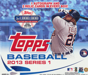2013 Topps Baseball Series 1 HTA JUMBO Box