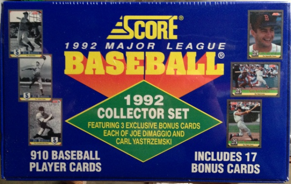 1992 Score Baseball Factory Set - 910 Cards
