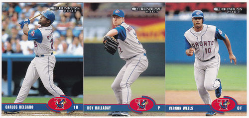 2003 Donruss Toronto Blue Jays Team Set w/ Roy Halladay