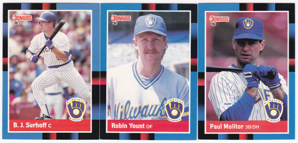 1988 Donruss Milwaukee Brewers Team Set w/ Yount & Molitor