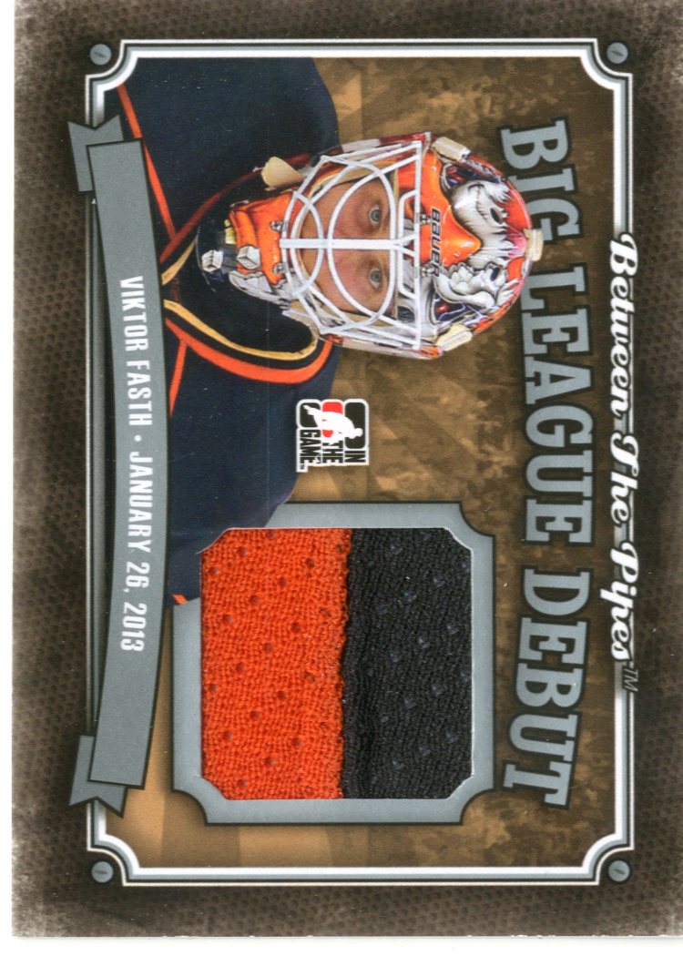 2013-14 Between the Pipes Big League Debut Jerseys Silver #BLD11 Viktor Fasth/180*