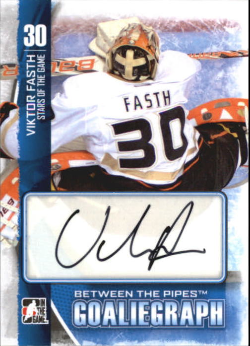 2013-14 Between the Pipes Autographs #AVF Viktor Fasth