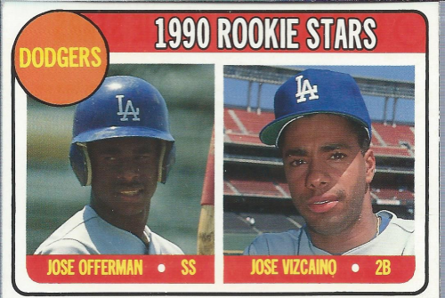 1990 Baseball Cards Magazine #17 Jose Offerman/Jose Vizcaino