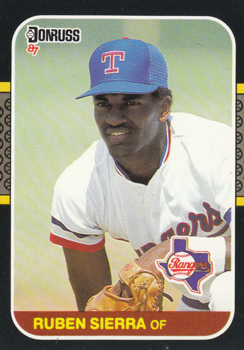 50ct Lot - 1987 Donruss Baseball Card# 346 Rangers Ruben Sierra Rookie