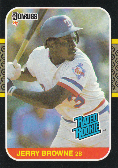 50ct Lot - 1987 Donruss Baseball Card# 41 Rangers Jerry Browne Rookie