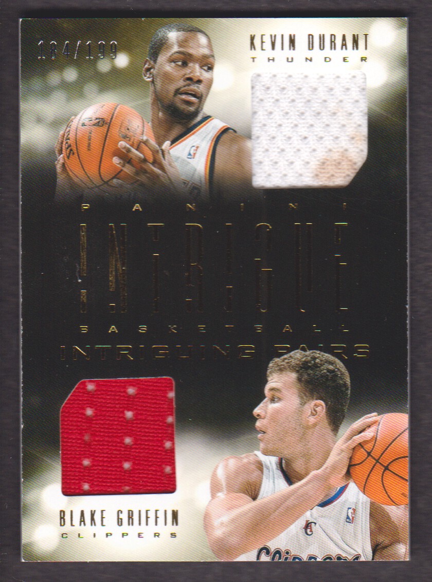 2013-14 Panini Intrigue Intriguing Pairs Jerseys #26 Blake Griffin/Kevin Durant/199