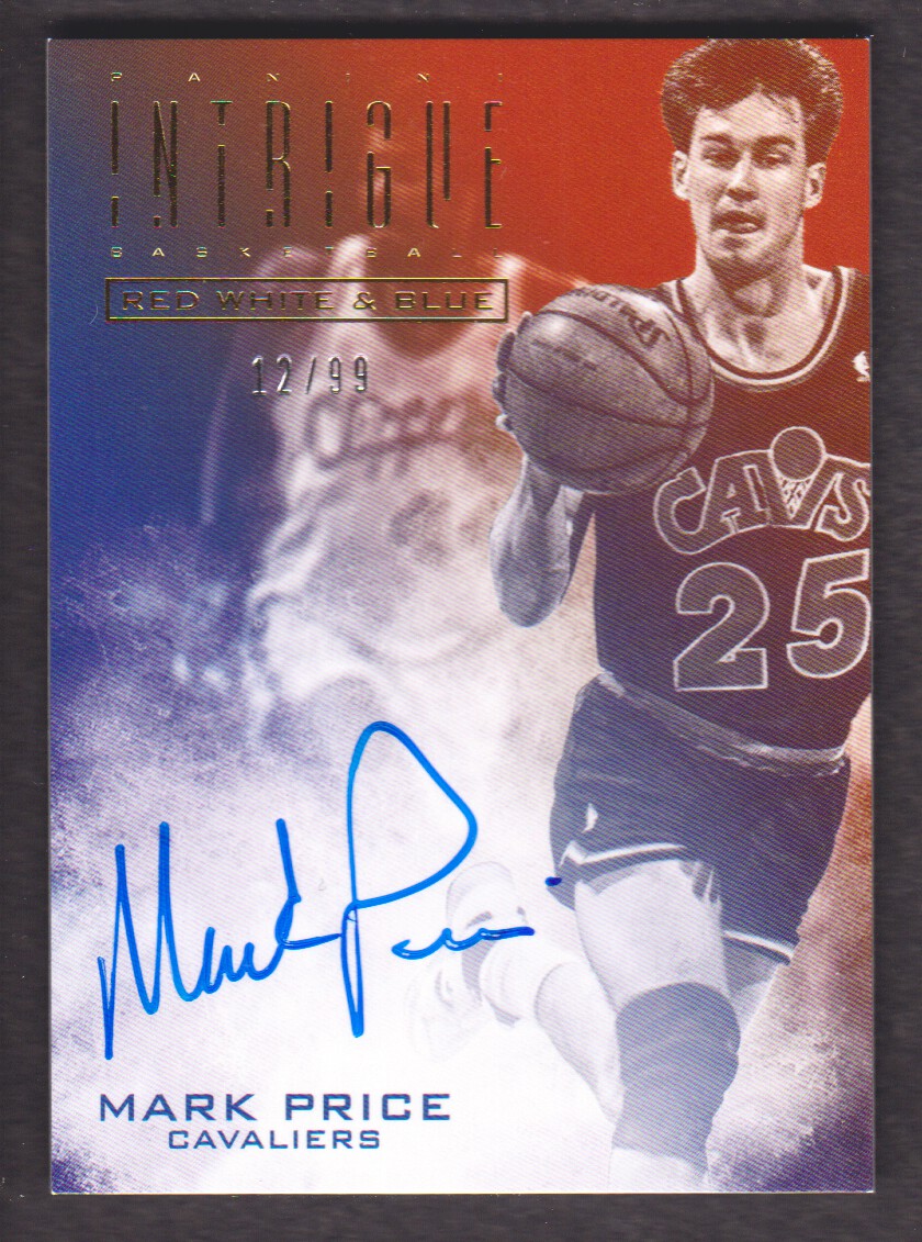 2013-14 Panini Intrigue Red White and Blue Autographs #29 Mark Price/99