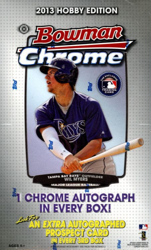 2013 Bowman CHROME Baseball HOBBY Box
