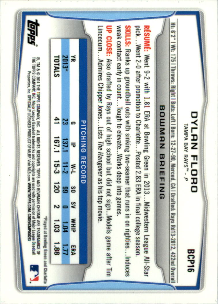 2014 Bowman Chrome Prospects Baseball Card Pick (Inserts) - Picture 29 of 212