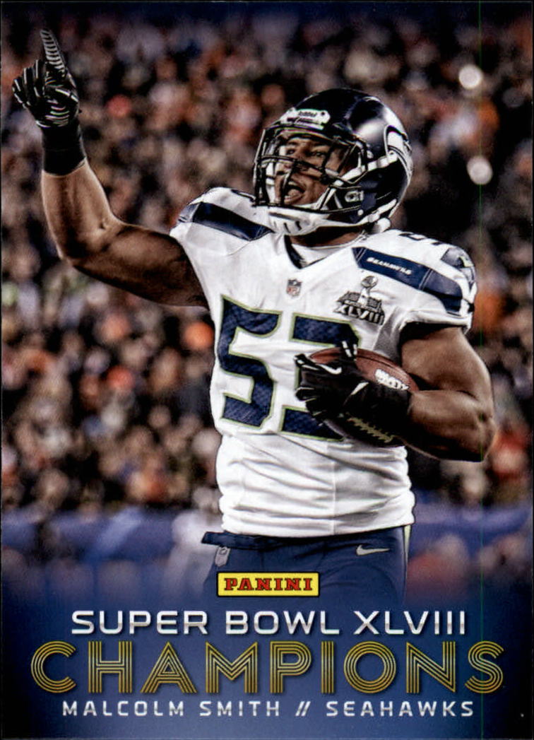 2014 Seahawks Panini Super Bowl XLVIII #11 Malcolm Smith MVP (First Card)