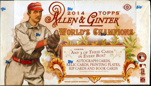 2014 Topps ALLEN & GINTER Baseball HOBBY Box