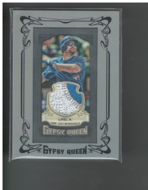 2014 Topps Gypsy Queen Framed Mini Relics Silver #GMRAL Adam Lind