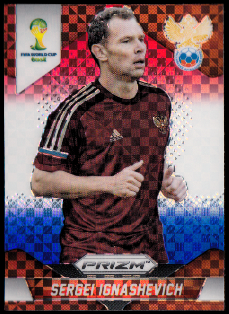 2014 Panini Prizm World Cup Prizms Red White and Blue #164 Sergei Ignashevich