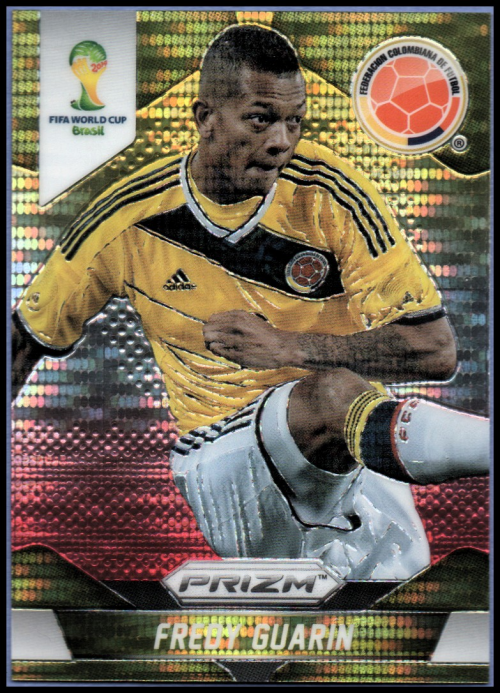 2014 Panini Prizm World Cup Prizms Yellow and Red Pulsar #52 Fredy Guarin