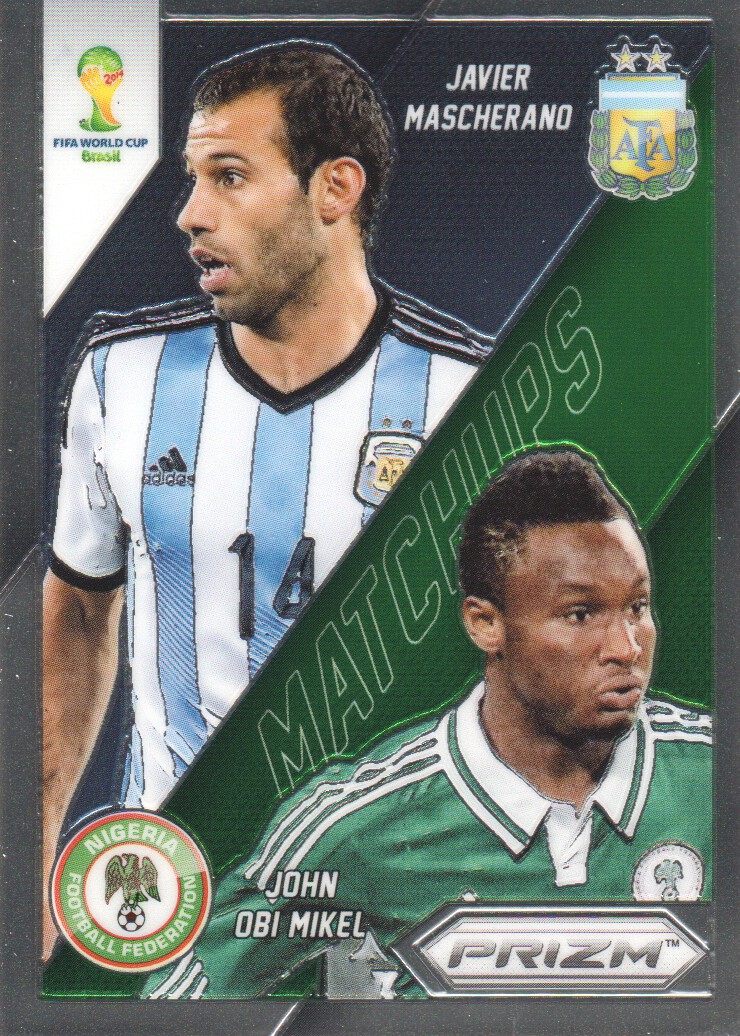 2014 Panini Prizm World Cup Soccer Trading Cards Matchups: Pick From List