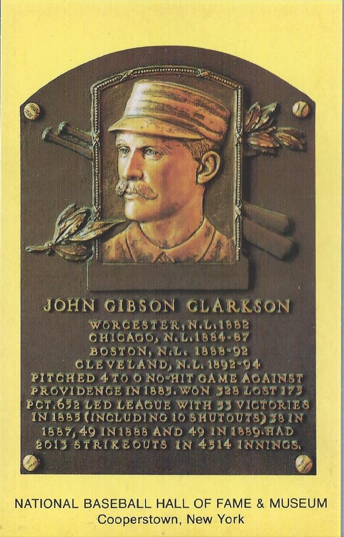 Hall of Fame Plaque Postcards #NNO John Clarkson