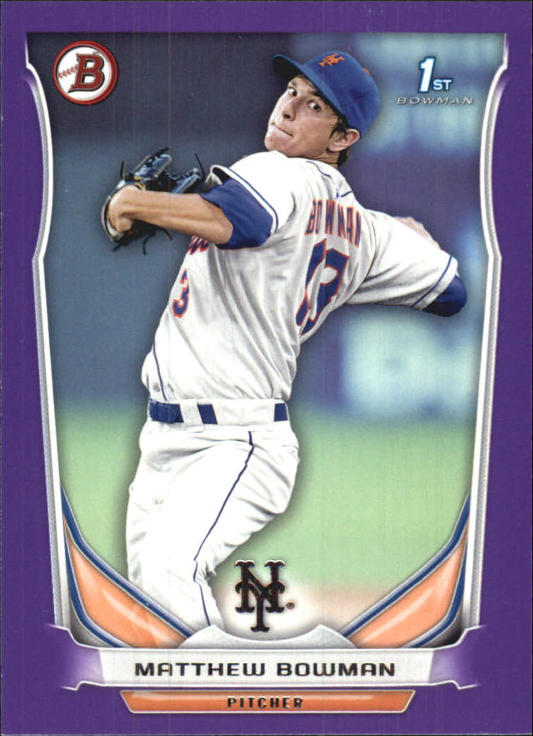 2014 Bowman Prospects Purple #BP72 Matthew Bowman