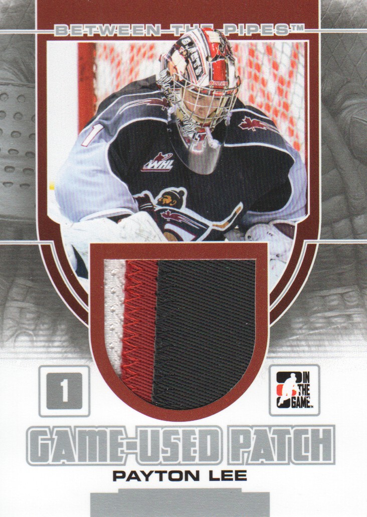 2013-14 Between the Pipes Jerseys Patch Silver #GUM21 Payton Lee
