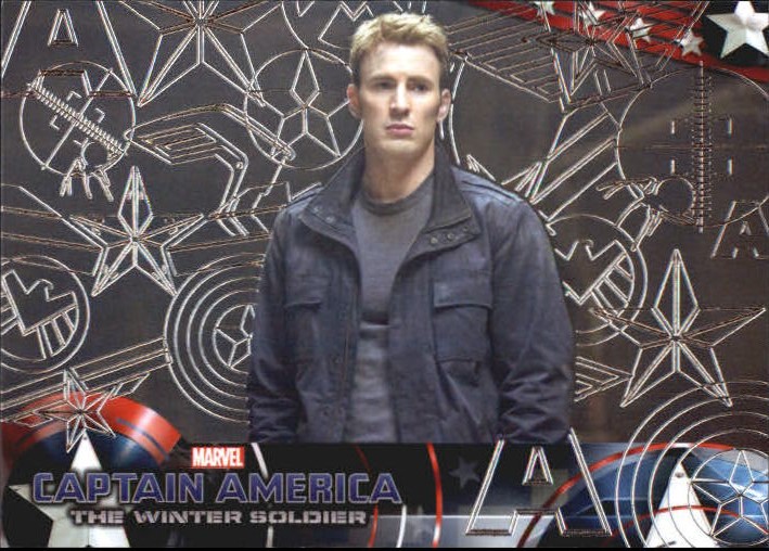 2014 Upper Deck Captain America The Winter Soldier Silver Foil #65 Steve Rogers - along with his allies Natasha Roman