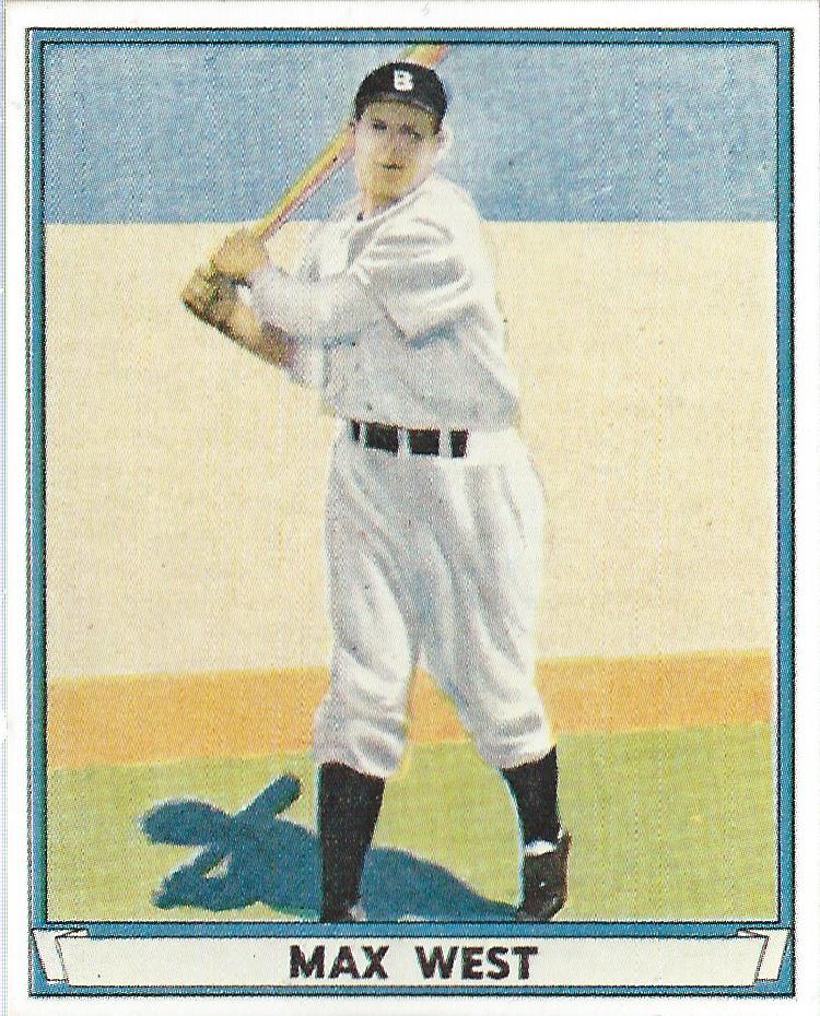 1941 Play Ball Reprint #2 Max West