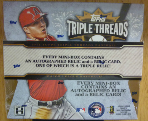 2014 Topps TRIPLE THREADS Baseball HOBBY Box