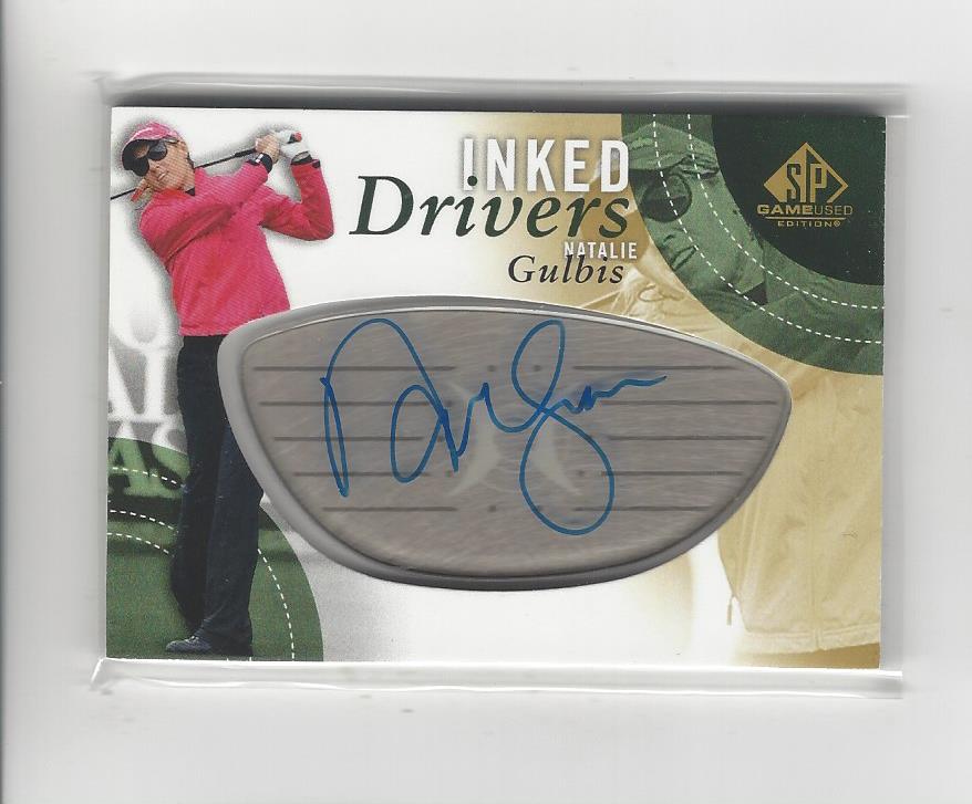 2014 SP Game Used Inked Drivers #IDNG Natalie Gulbis D