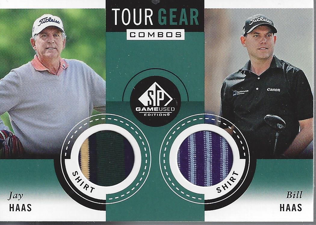2014 SP Game Used Tour Gear Dual #TG2HH Bill Haas/Jay Haas C