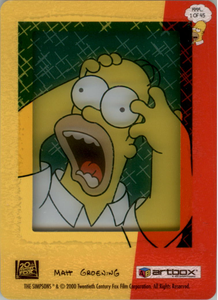 2000 Artbox The Simpsons FilmCardz #1 Hair No. 3 back image