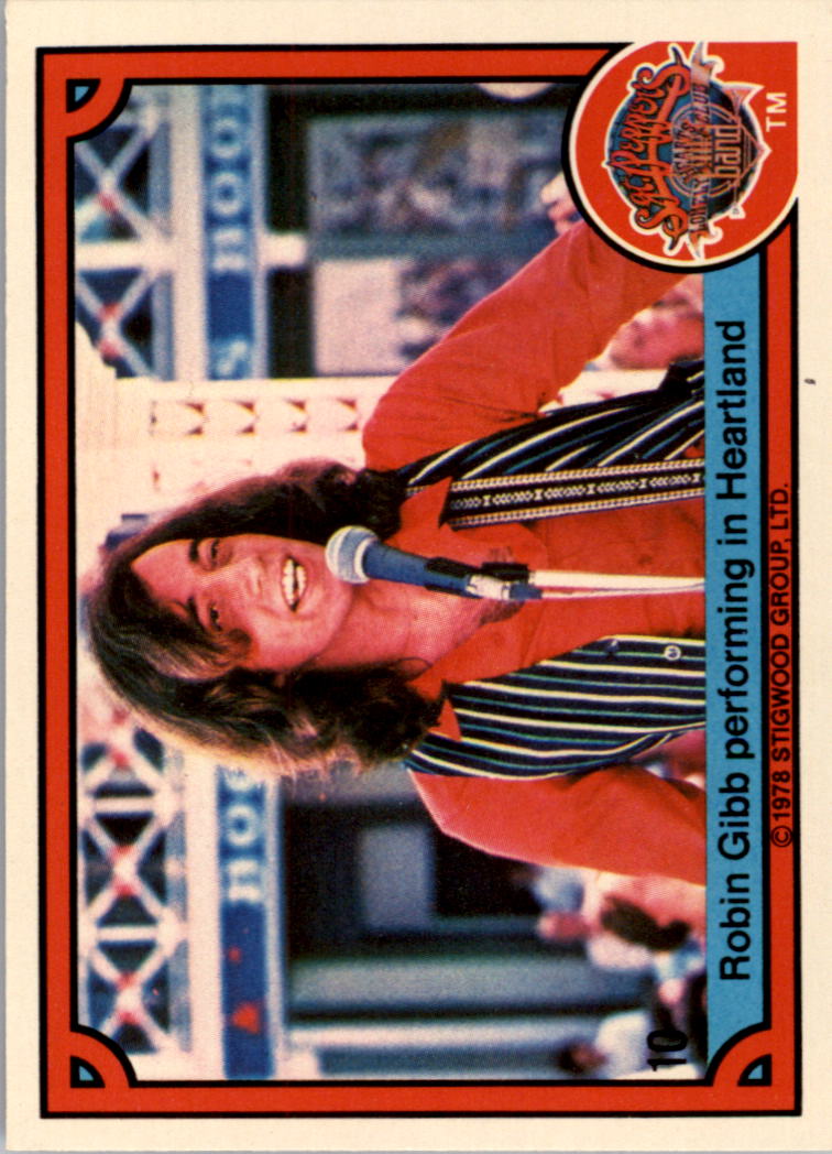 1978 Donruss Sgt. Pepper's Lonely Hearts Club Band #10 Robin Gibb performing in Heartland