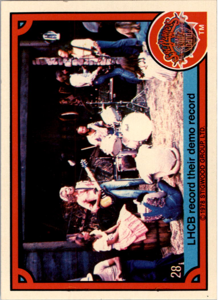 1978 Donruss Sgt. Pepper's Lonely Hearts Club Band #28 LHCB record their demo record