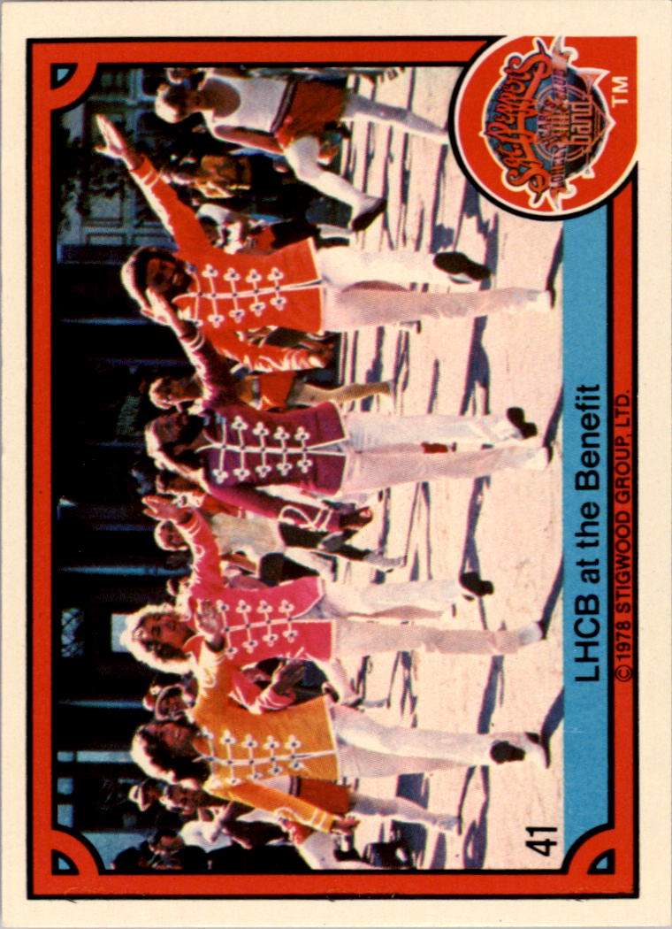 1978 Donruss Sgt. Pepper's Lonely Hearts Club Band #41 LHCB at the Benefit